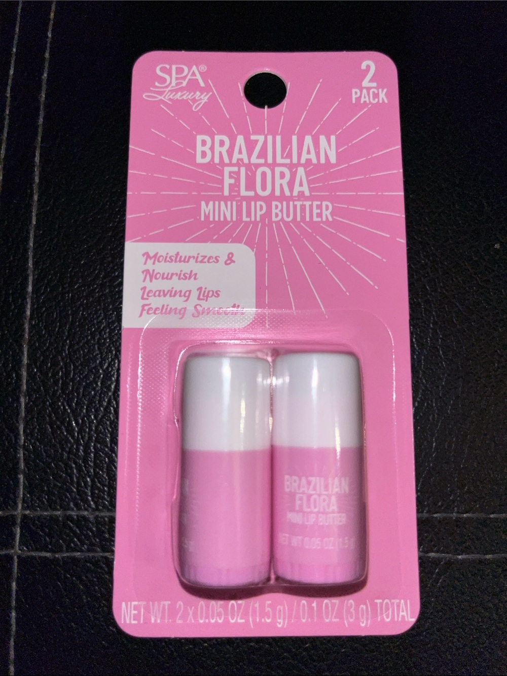 Brazilian Flora Mini Lip Butter - Pink, 2 Pack